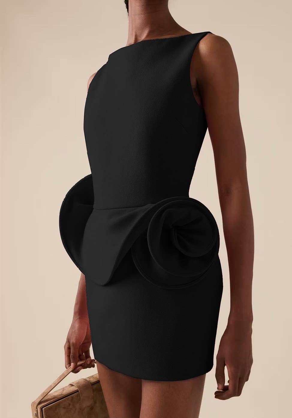 Nyla Backless Peplum Mini