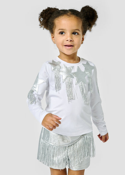 Little's Silver Star Fringe Long Sleeve