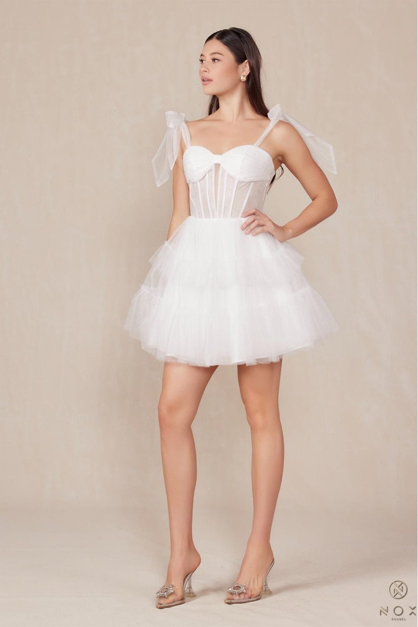 Tulle Corset A-Line Homecoming Dress