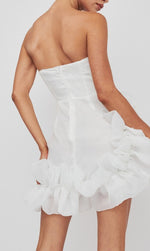 Load image into Gallery viewer, Strapless Ruffle Hem Dress
