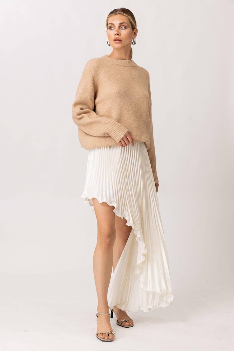 Bradshaw Asym Pleated Skirt