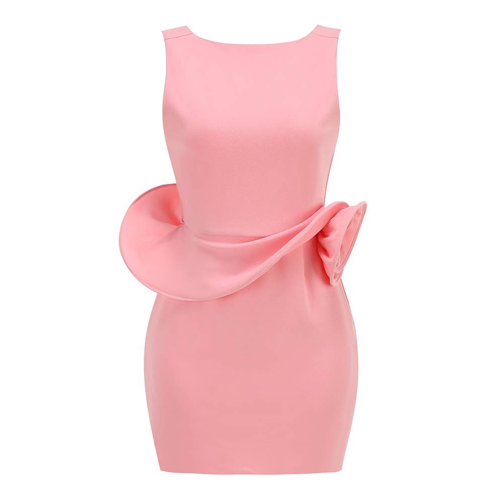 Nyla Backless Peplum Mini