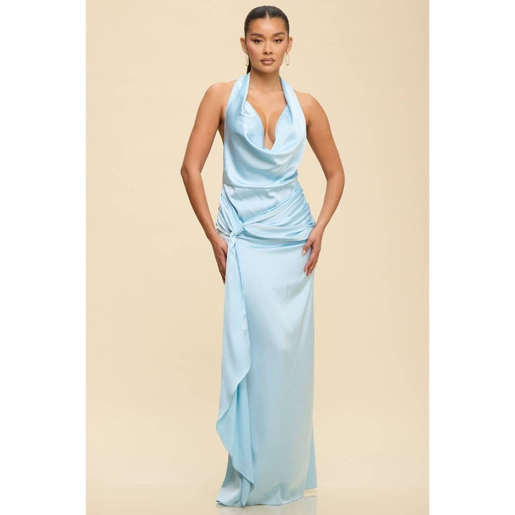 DRAPED MAXI DRESS