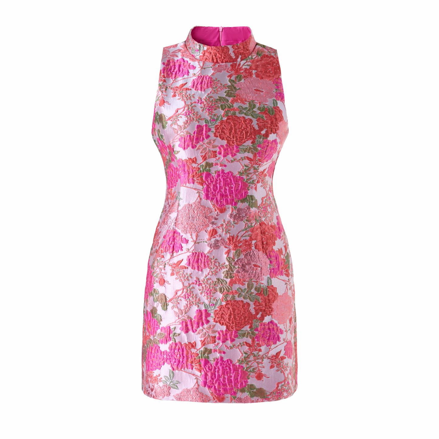 PS6 2026 Jacquard Embroidered Sleeveless Mini Dress New