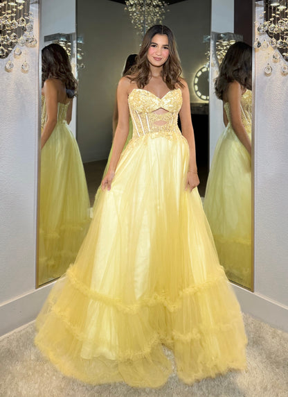 Belle Sweetheart Ruffle Ballgown