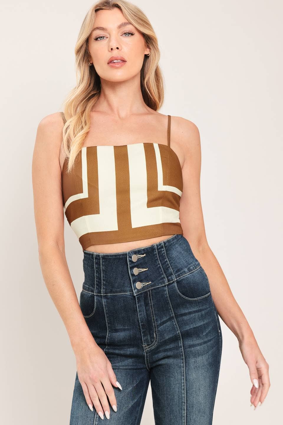 A printed woven top and pant set - IT14146-SET