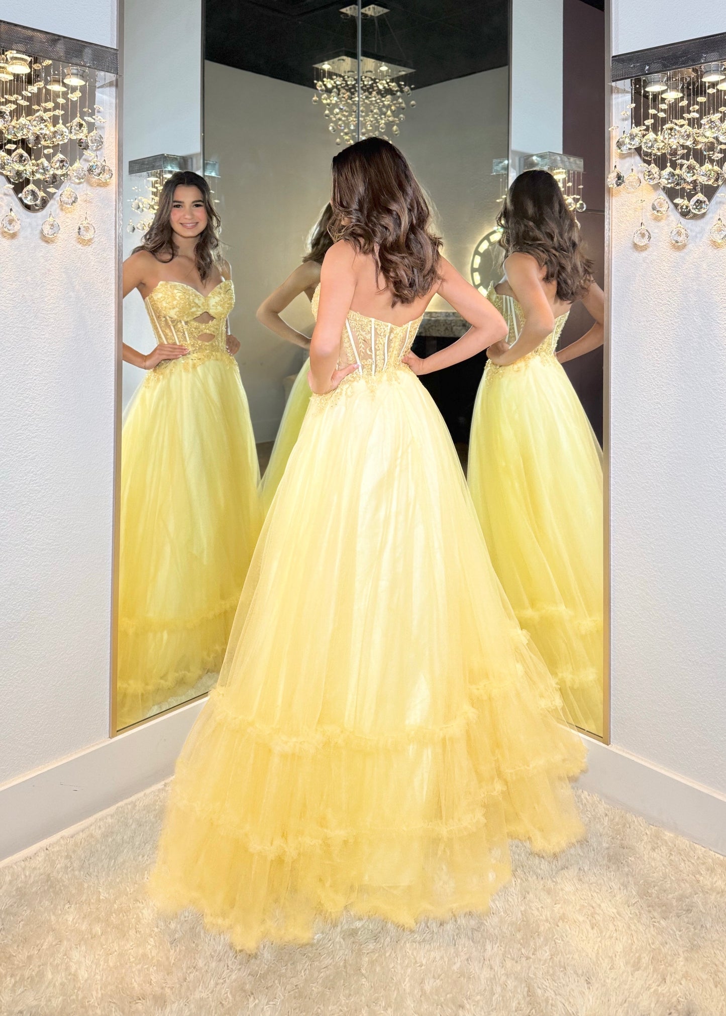 Belle Sweetheart Ruffle Ballgown