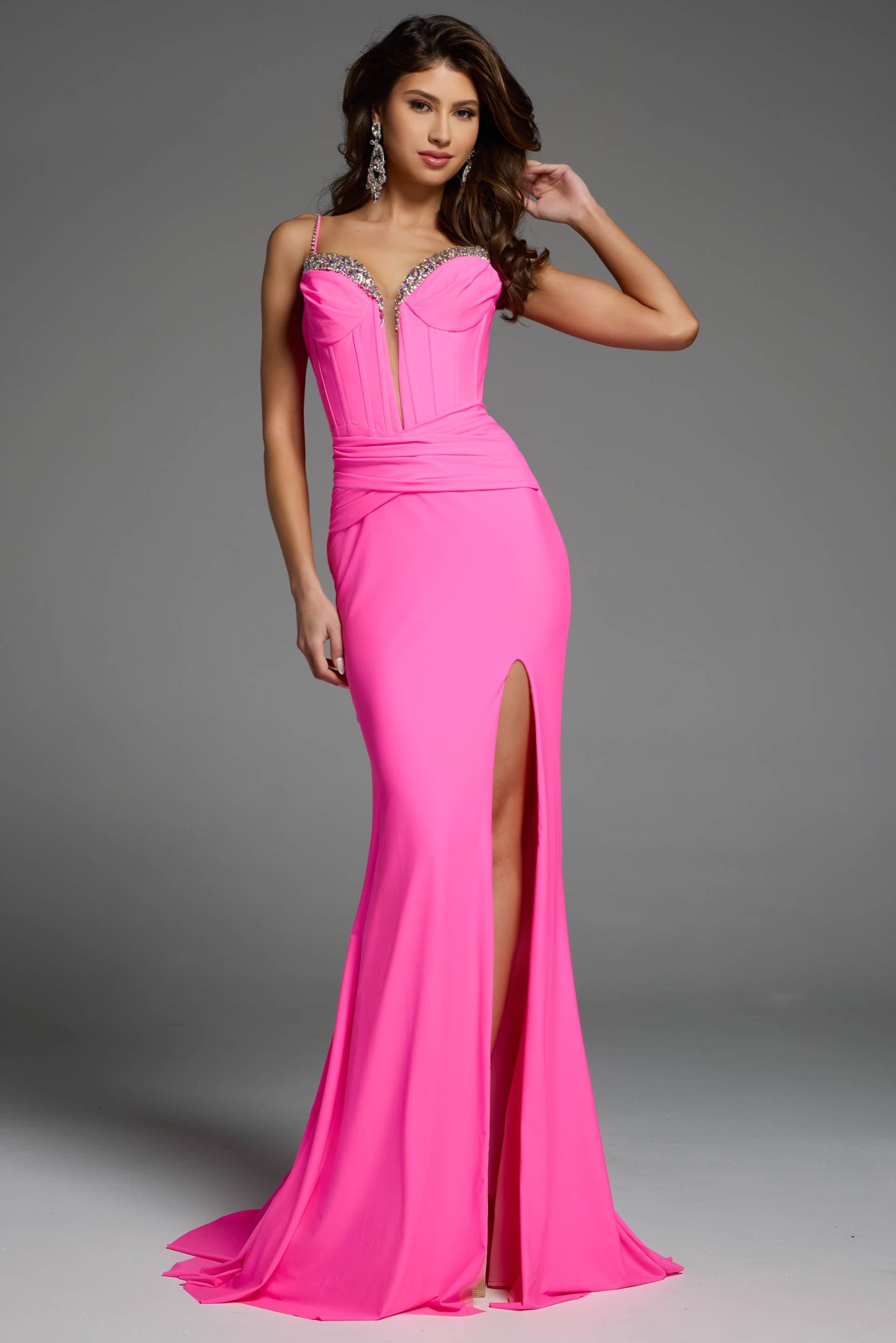 Jovani Beaded Sweetheart Gown D5020