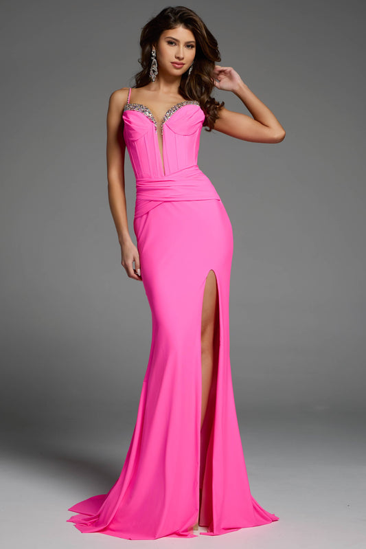Jovani Beaded Sweetheart Gown D5020