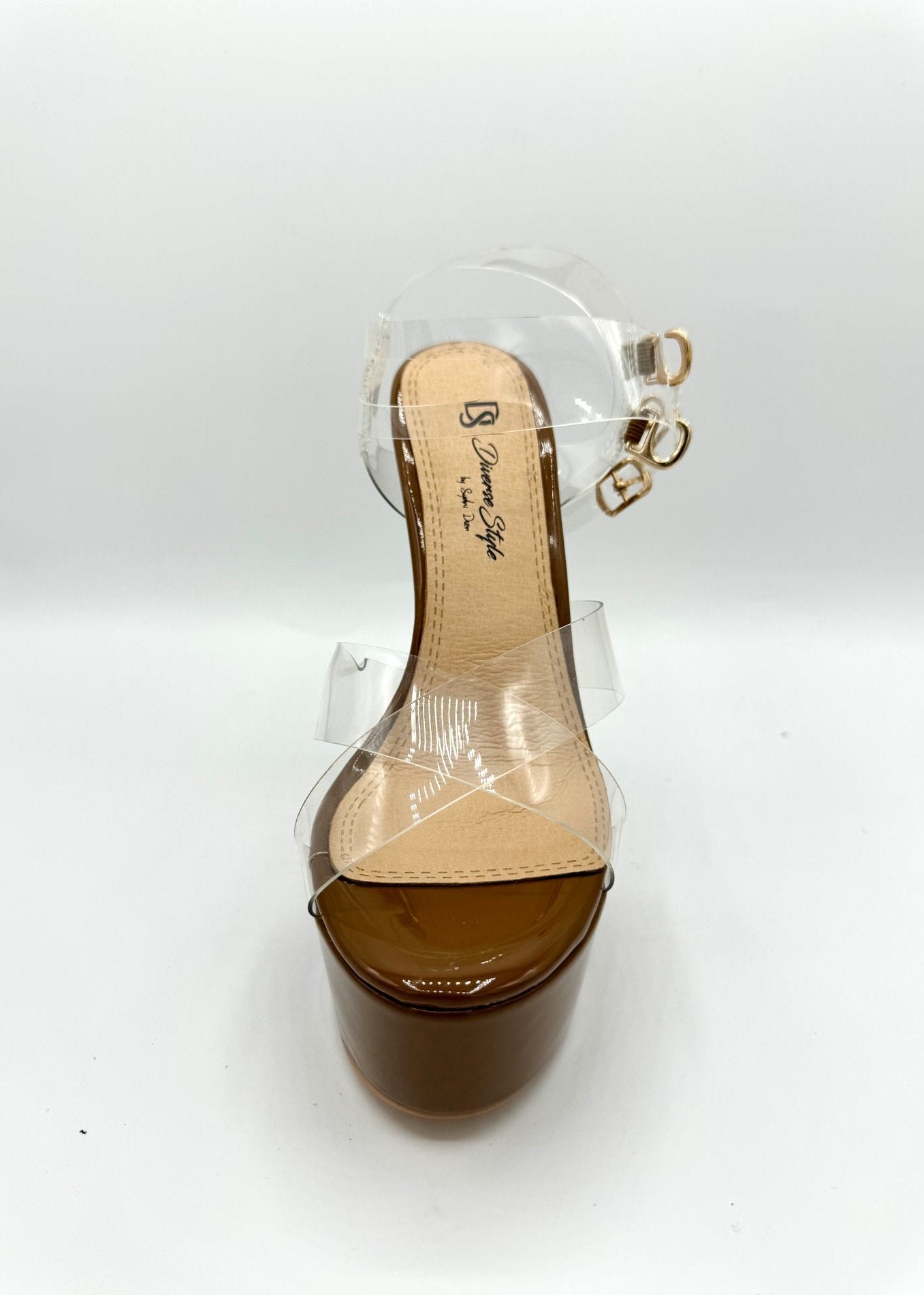 Platform Heel Lucite - Cinnamon