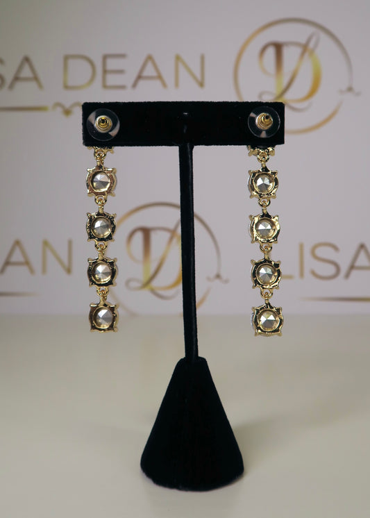 Iridescent Round Drop Earring