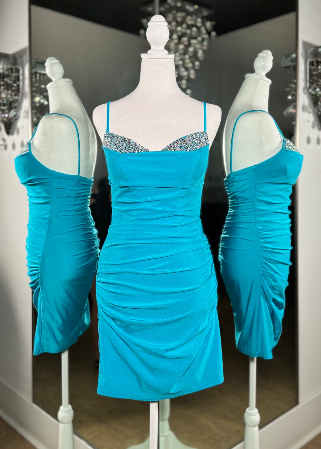 Jovani Embellished Jersey Mini 36719
