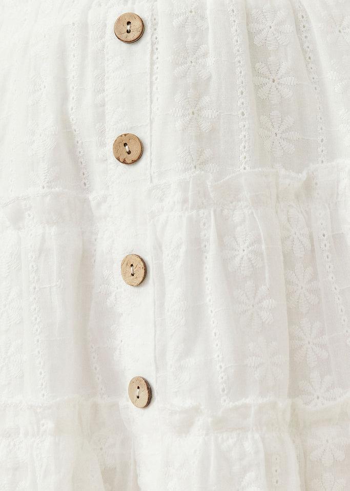 Little's Eyelet Button Skirt