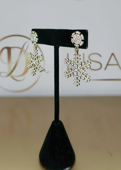 Crystal Snowflake Earrings