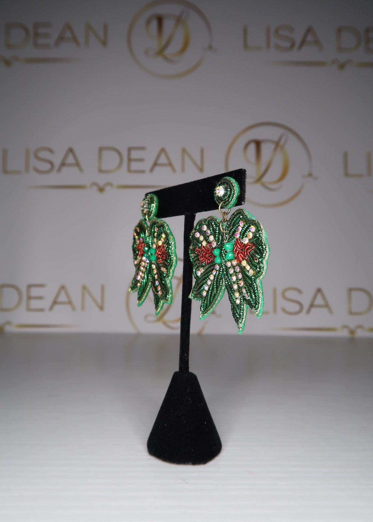 Mistletoe Bow Earrings