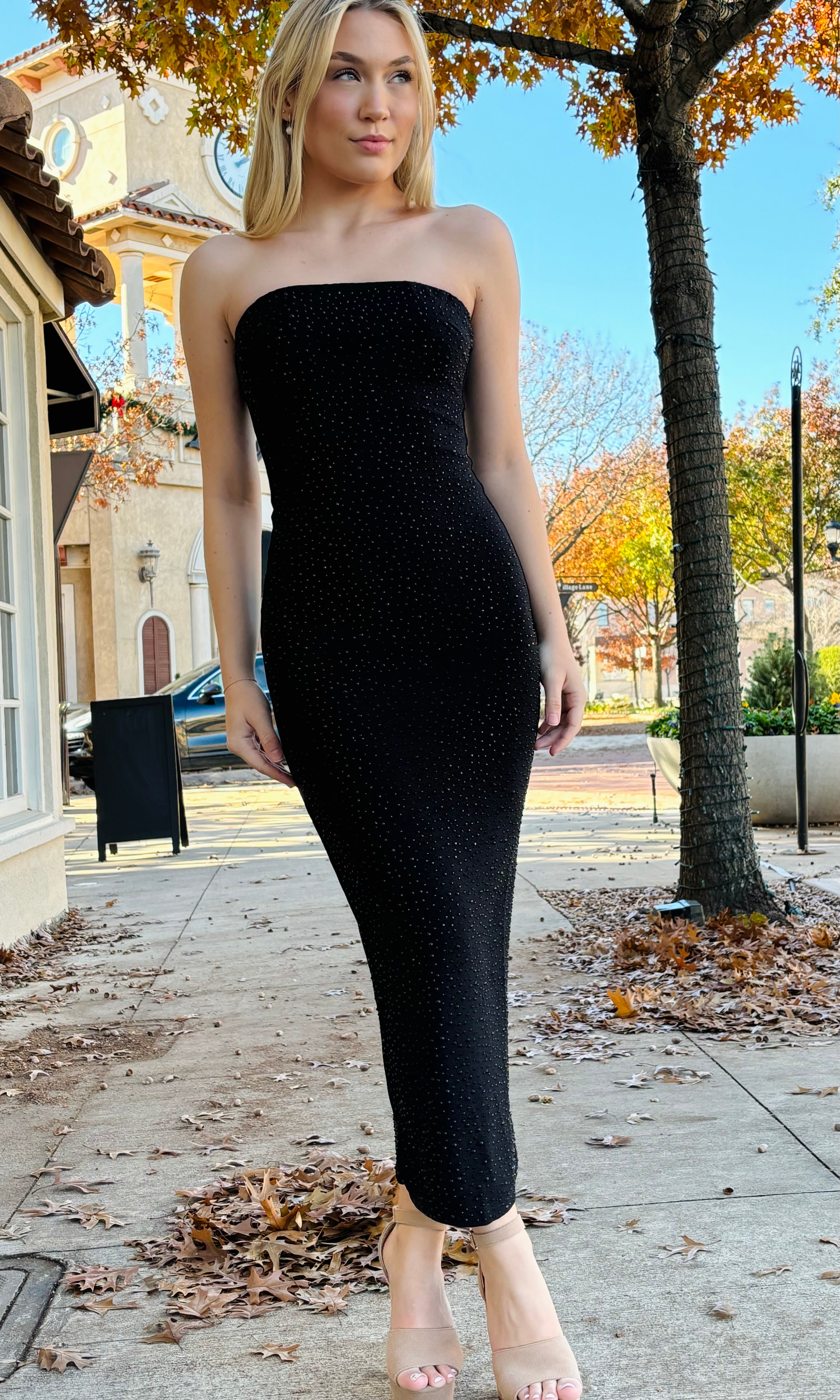 Black Beaded Dress