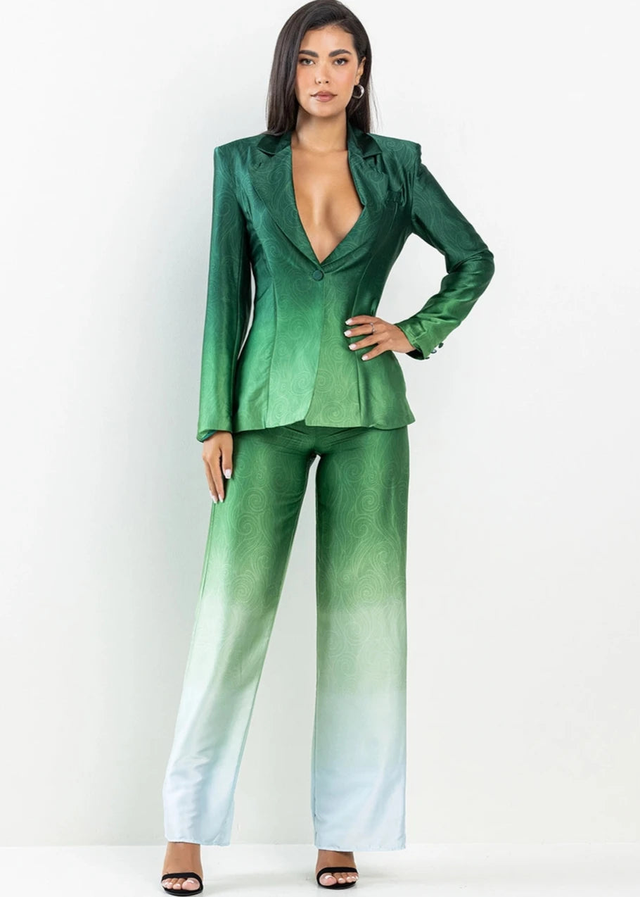 Green Ombré Suit (Separates)