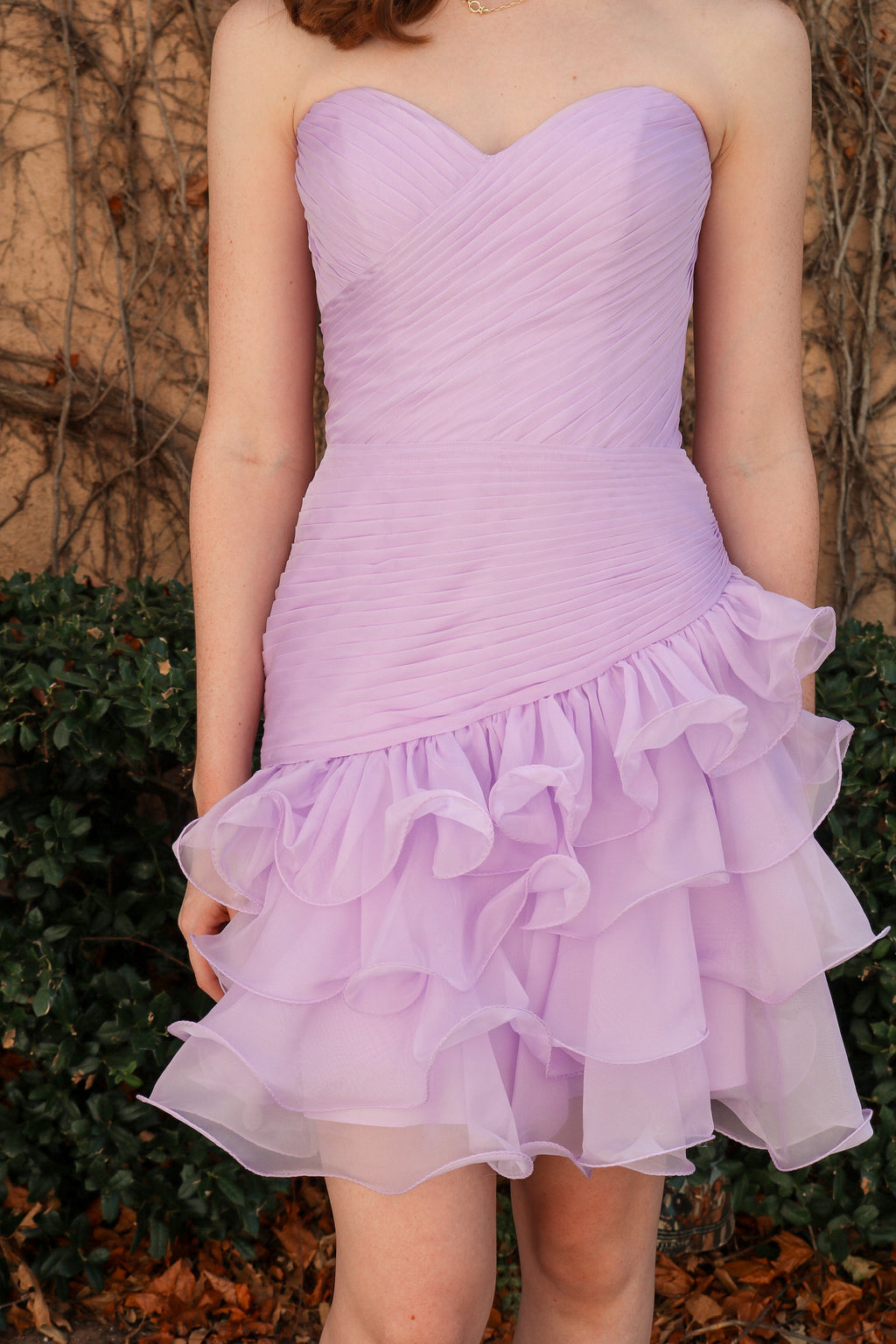 Lilac Chiffon Ruffle