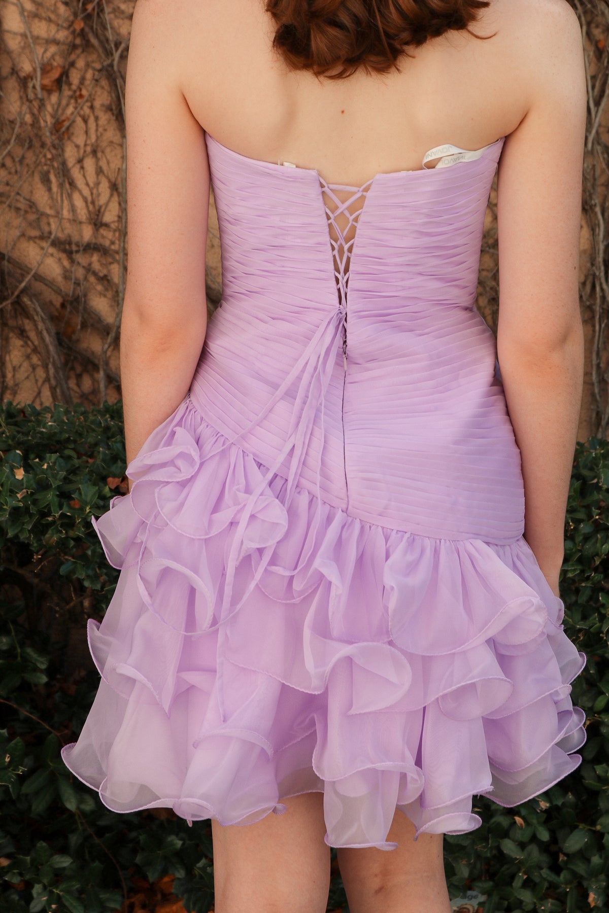 Lilac Chiffon Ruffle