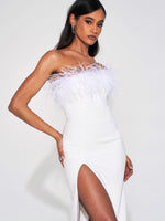 Load image into Gallery viewer, White Feather Gown
