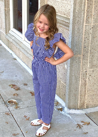 Little's Gingham Overall Jumpsuit