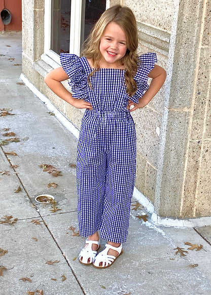 Little's Gingham Overall Jumpsuit