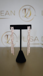 Load image into Gallery viewer, Braided Rose Gold Earrings
