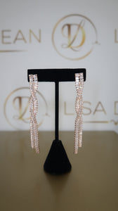 Braided Rose Gold Earrings