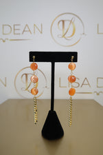 Load image into Gallery viewer, Gold Drop Chain Earrings
