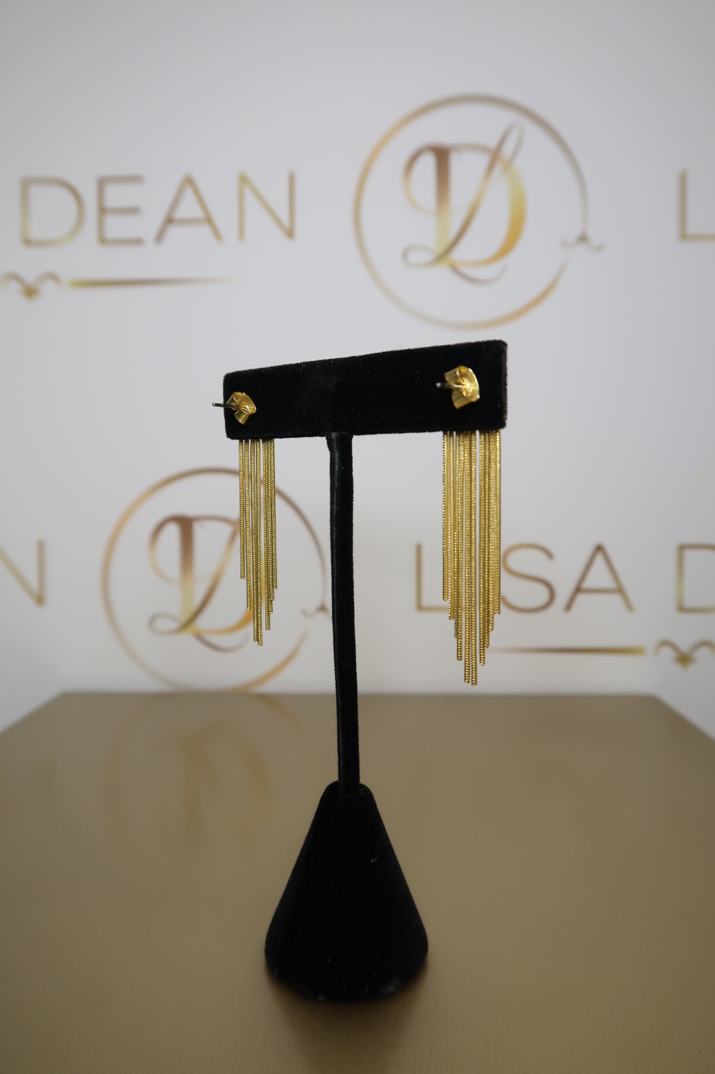 Mini Gold Tassel Earrings