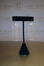 Load image into Gallery viewer, Gold Art Deco Earrings
