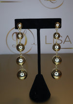 Load image into Gallery viewer, Gold Ball Drop Earrings
