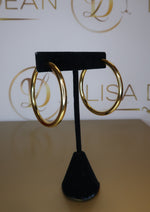 Load image into Gallery viewer, Gold Dipped Chunky Hoops
