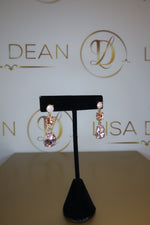 Load image into Gallery viewer, Pink Teardrop Earrings
