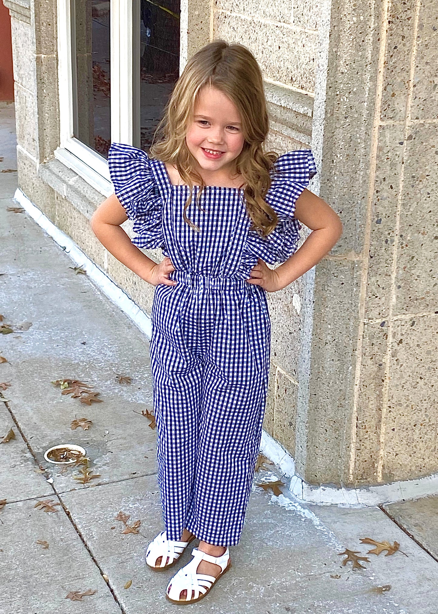 Little's Gingham Overall Jumpsuit