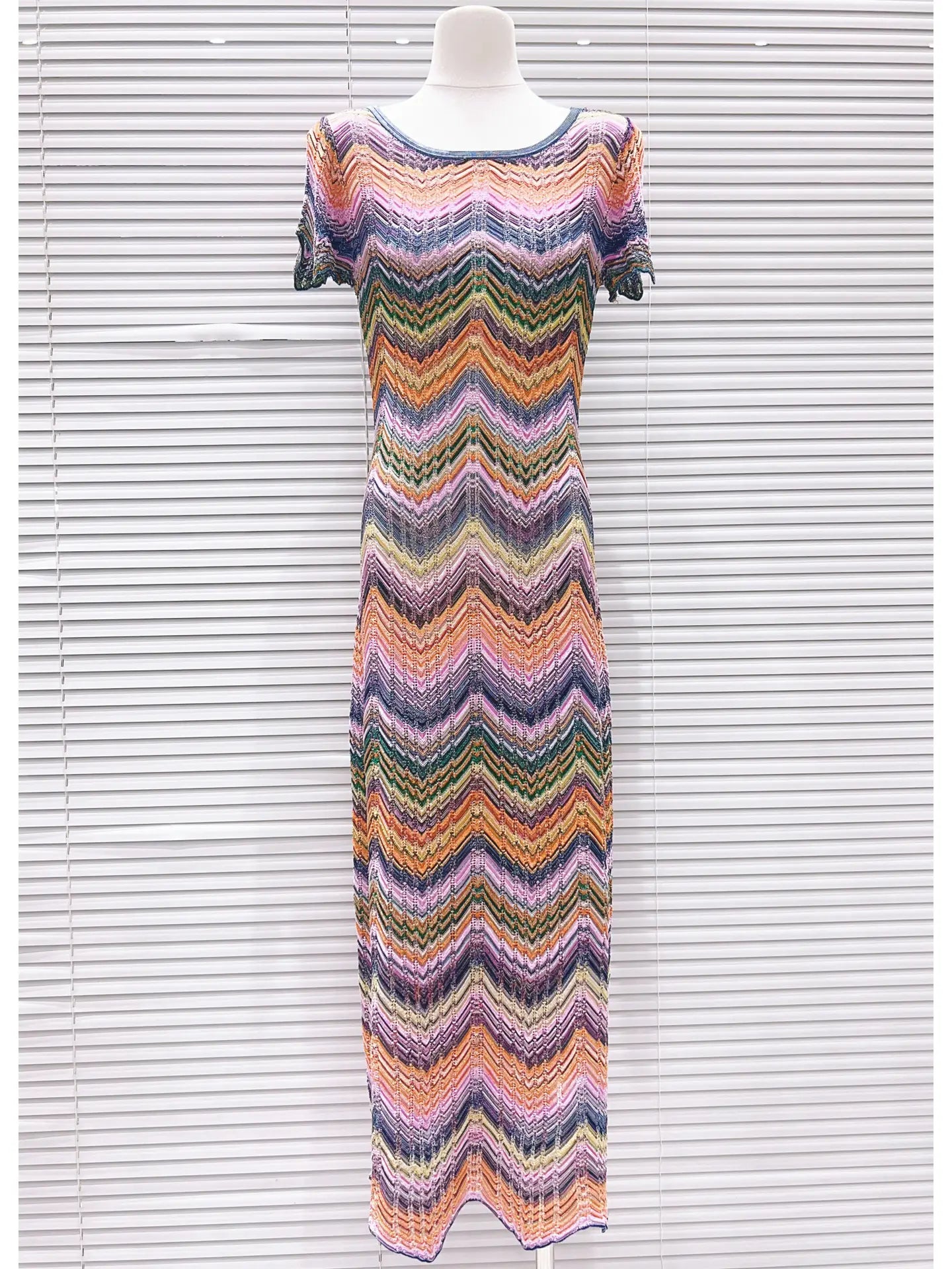 Knit chevron dress