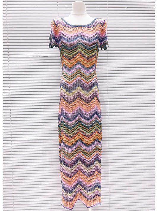 Knit chevron dress