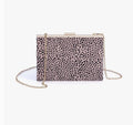 Mauve Leopard Clutch
