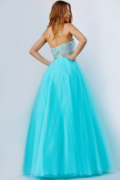 Jovani Strapless Embellished Ball Gown 52131