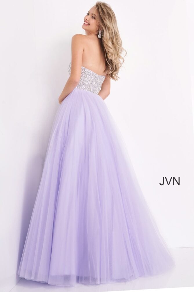 Jovani Strapless Embellished Ball Gown 52131