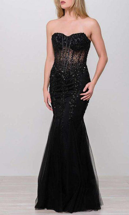 Jovani Embellished Corset Mermaid Gown 5908