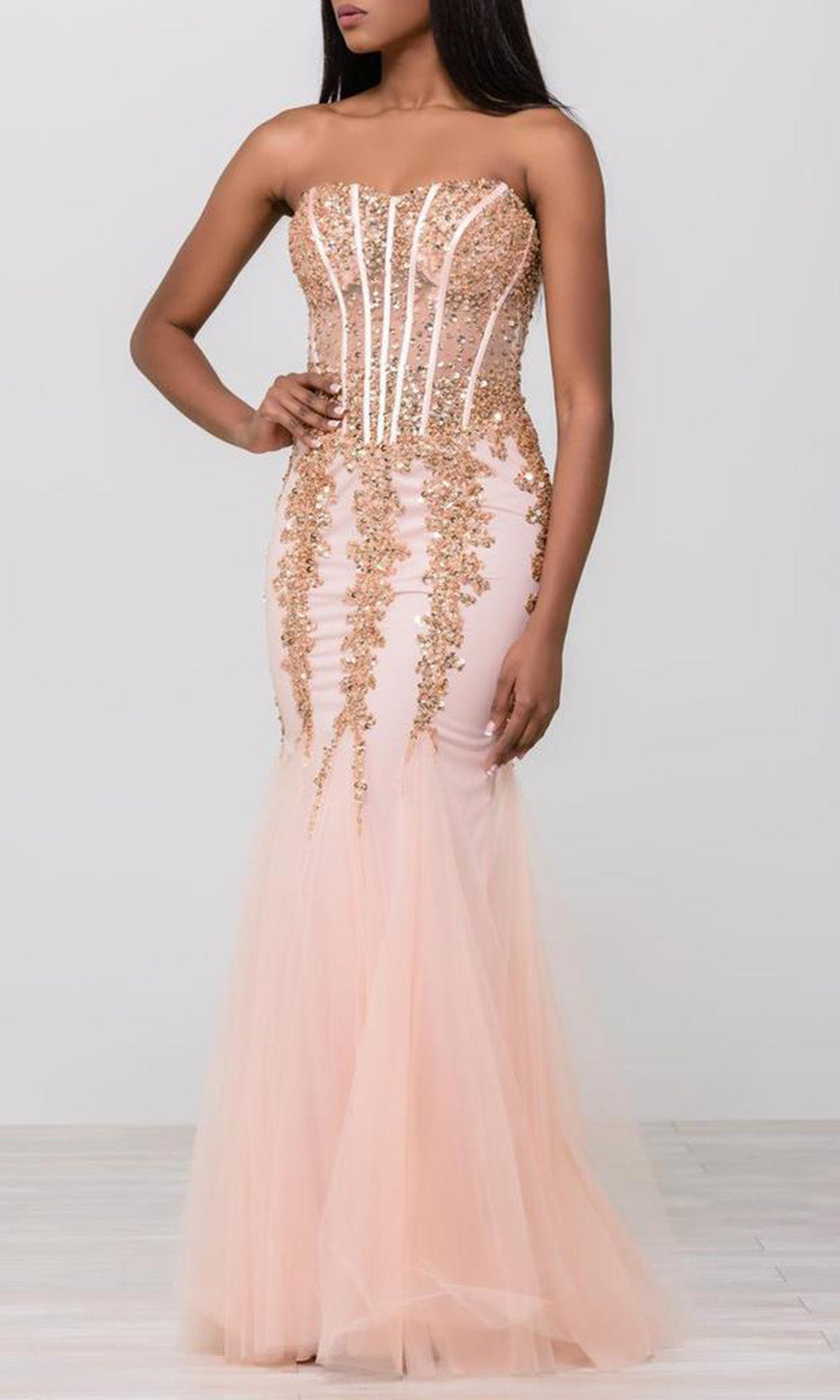 Jovani Embellished Corset Mermaid Gown 5908