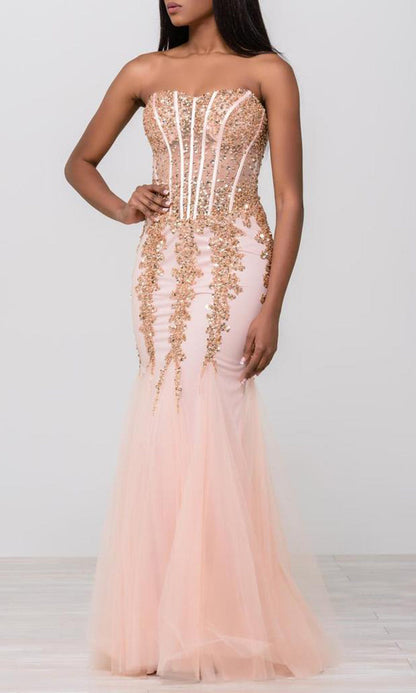 Jovani Embellished Corset Mermaid Gown 5908