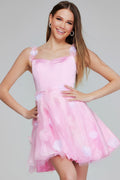 Jovani Little's Floral Appliqué Dress K25989