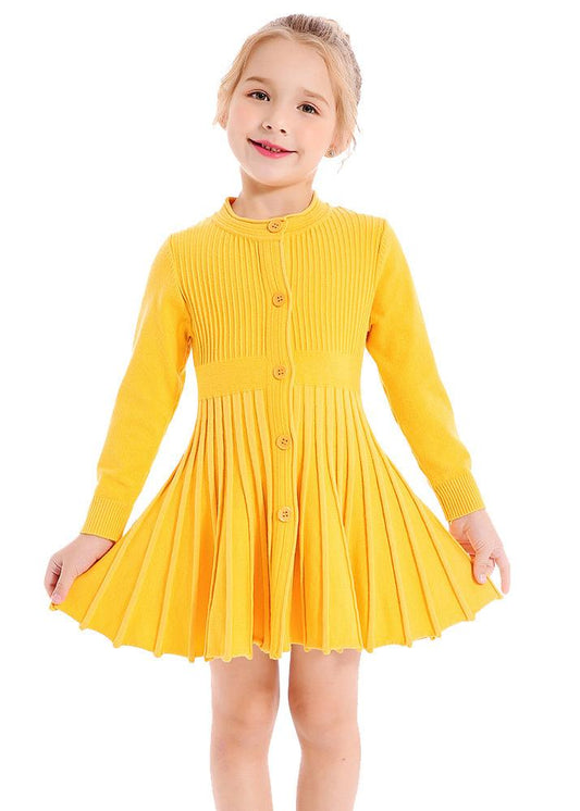 Little's Button Knit Sweater Dress