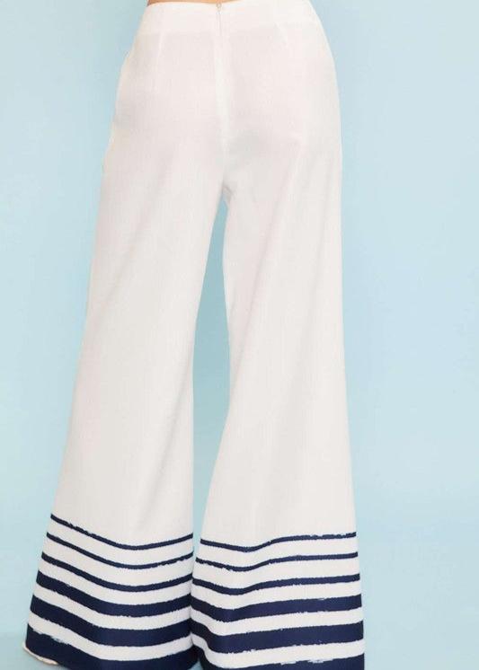 Sailor Striped Wide Leg Pant