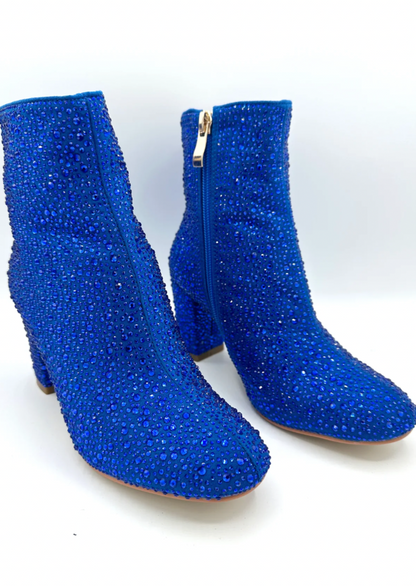 Little's Diverse Style Sparkler Bootie - Royal Blue