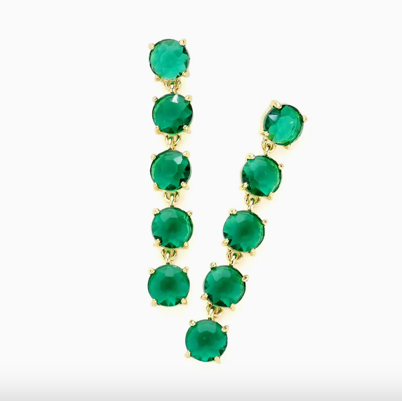 Emerald Dangle Earrings