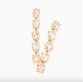 A.B. White Dangle Earrings