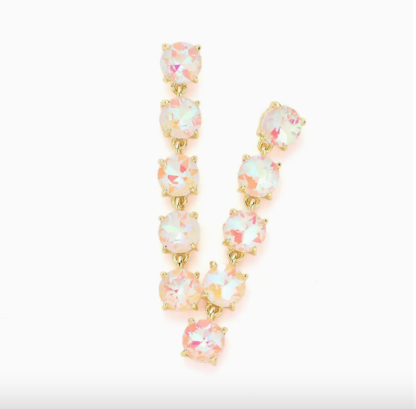 A.B. White Dangle Earrings